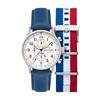 Мужские часы AVI-8 Hawker Hurricane Classic Chronograph 43,5 мм - Корпус из нержавеющей стали, Шкала тахиметра и Отображение даты, Минеральное стекло, Водонепроницаемые
