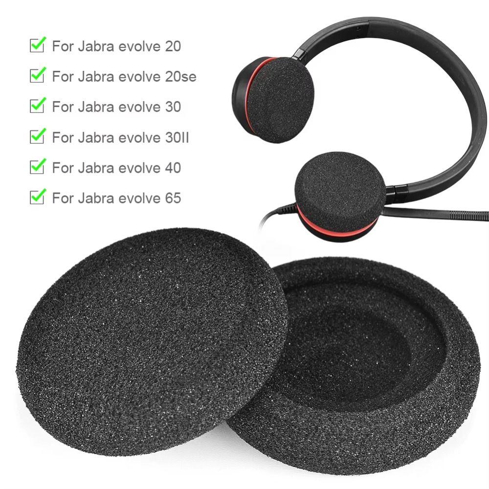 Сменные амбушюры для наушников Jabra evolve 20 20se 30 30II 40 65 65, мягкие амбушюры из пены с эффектом памяти, чехол-накладка для наушников