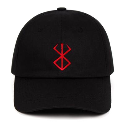 100% хлопок BERSERK Dad Hat Kentarou Miura Comic Бейсбольные кепки аниме фанатские шапки для женщин унисекс мужские Snapback Berserk