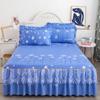 Bed Sheets Flat Lace Bedroom Printing Twin Queen Full Size Nordic Style Skin-friendly Non-slip Princess Adults Mattress Cover
