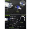 Tire Parts Road Bicycle Tire Tubeless Valves Rubber Hose Kit Tubeless Sealant Injector 60ml Syringe