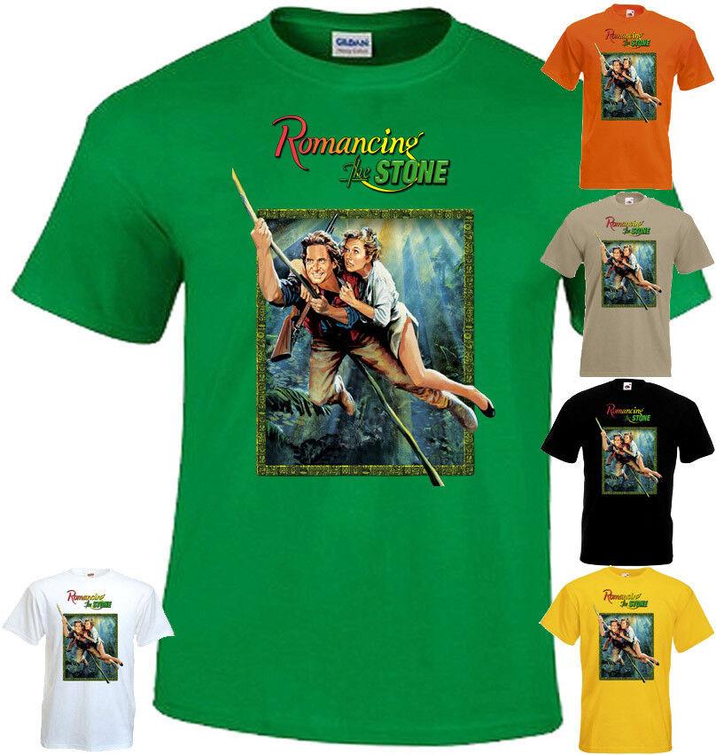 26 Romancing The Stone v1 T shirt white green orange movie poster all sizes S-5XL Unisex T-Shirt