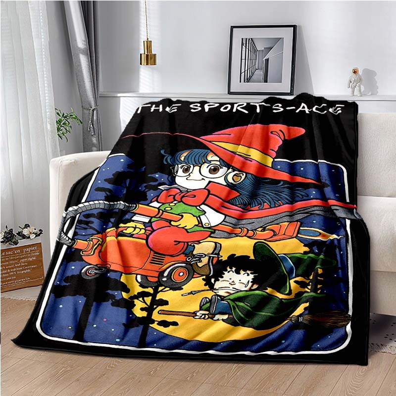 DR-Slump-Arale Cartoon Throws Blanket Kids Super Soft Cute Blankt for Travel Couch Sofa Picnic Bed Flannel Blanket Birthday Gift