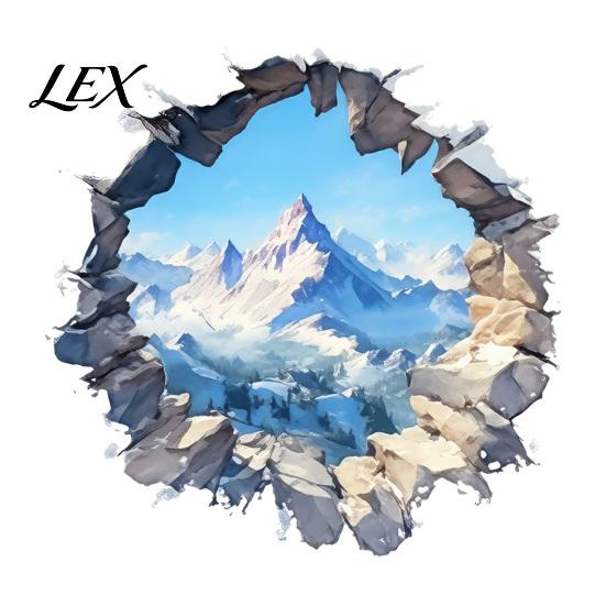 Landscape Wall Covering Snow Peak Sticker, 3D Decorative Decal, Durable Decals for Living Room PVC Waterproof Window Film, Bedroom Creative Gift Home