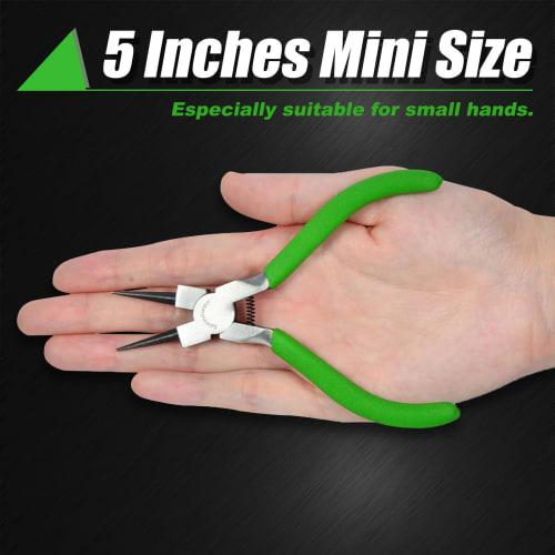 SPEEDWOX 122мм Микро Круглогубцы, Миниатюрные Длинногубцы с петлей, Петлегубцы, и Микро плоскогубцы для сгибания в круг и сгибания штифтов. Легкий и