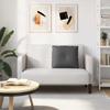 Back Cushion Dark Grey 60 x 50 cm Corduroy Fabric