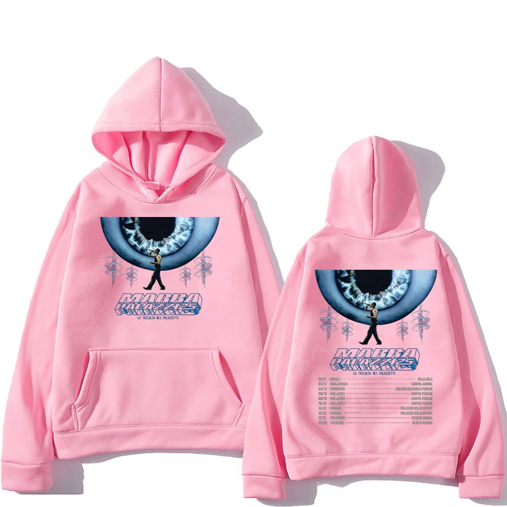 Marracash Palazzi 25 Тур Толстовки Подарок для Любителей Музыки Пуловеры Топы Уличная Одежда на Осень Зиму Женские Мужские Толстовки с Длинным Рукавом