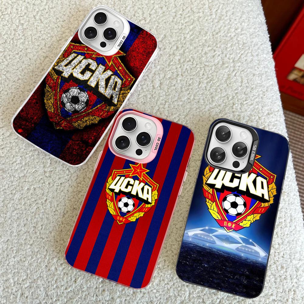 Hot Russia PFC CSKA Moscow Phone Case For IPhone 16 15 14 13 12 11 Pro Max X XR XSMAX 8 7 Plus Matte Shockproof Back Cover