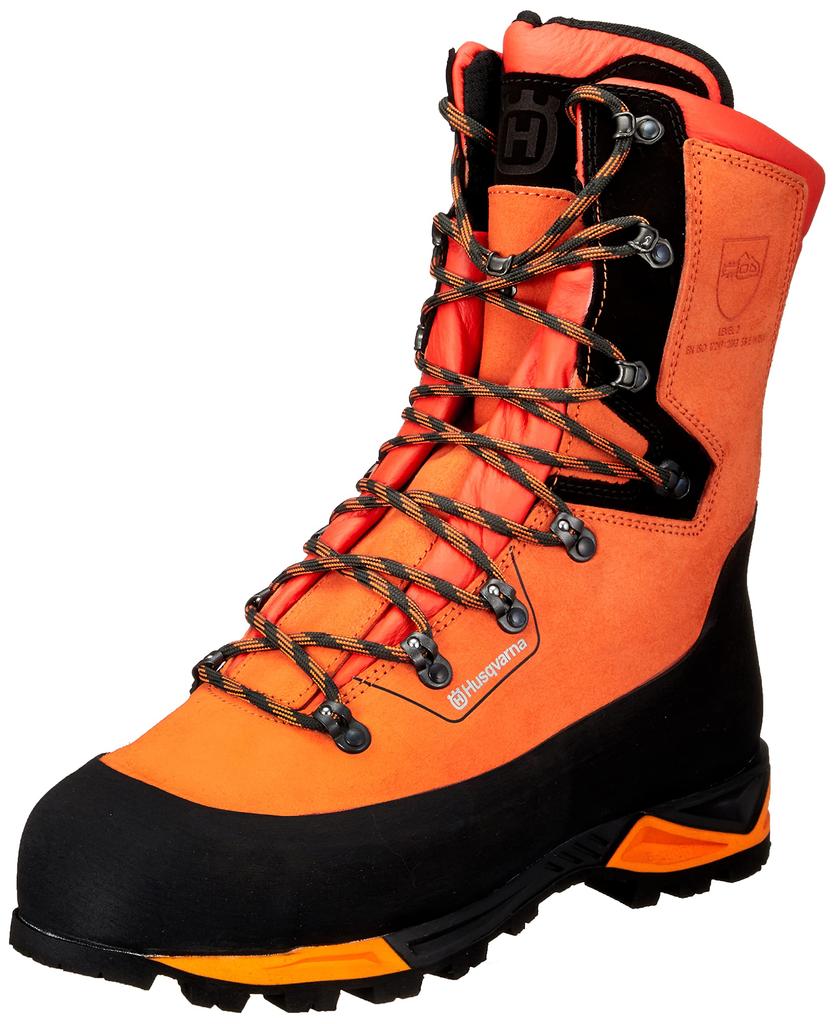 Husqvarna Zenoah Protective Leather Boots Technical 24 Size 47 Safety Boots 597659247 Orange/Gray