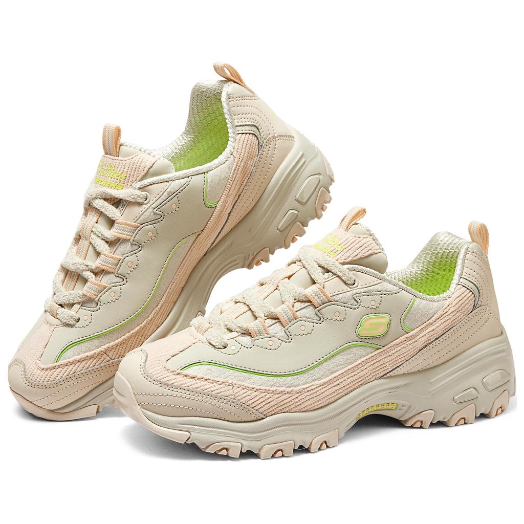 Skechers DLites Модные Удобные Низкие Папины Кроссовки Женские Кроссовки Светло-Розовые 150242-NTMT