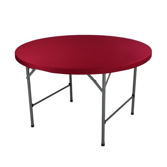 Elastic Round Table Cover Wrinkle-Resistant Fabric Universal Protection Indoor Outdoor Garden Kitchen Dining Tablecloth 120cm-152cm