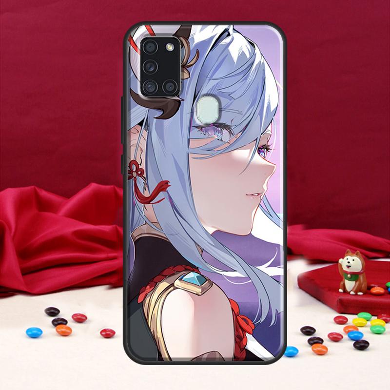 Чехол Genshin Impact Shenhe для Samsung Galaxy A34 A54 A14 A71 A51 A31 A11 A12 A22 A32 A52 A72 A50 A13 A53