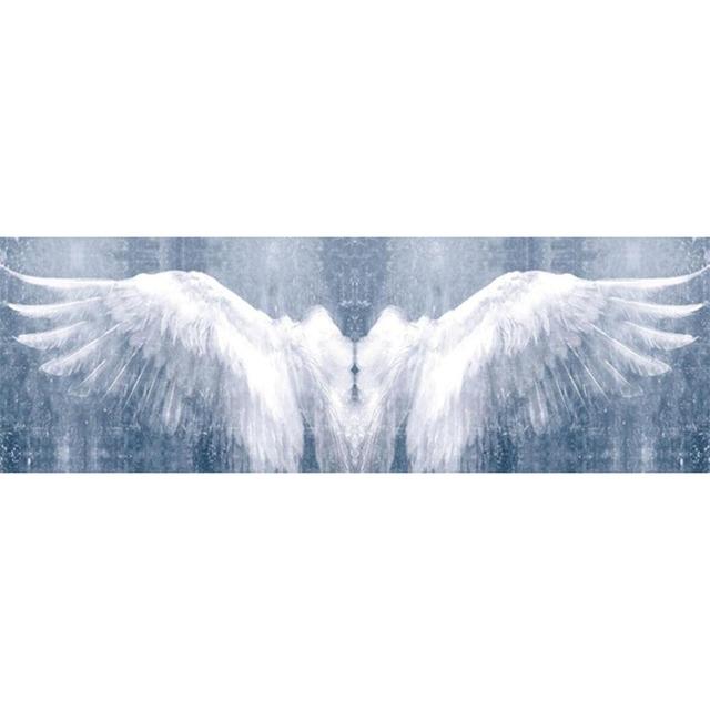 Черно-белые крылья ангела, абстрактные картины на холсте большого размера, крылья, постеры и принты, настенные панно для декора гостиной