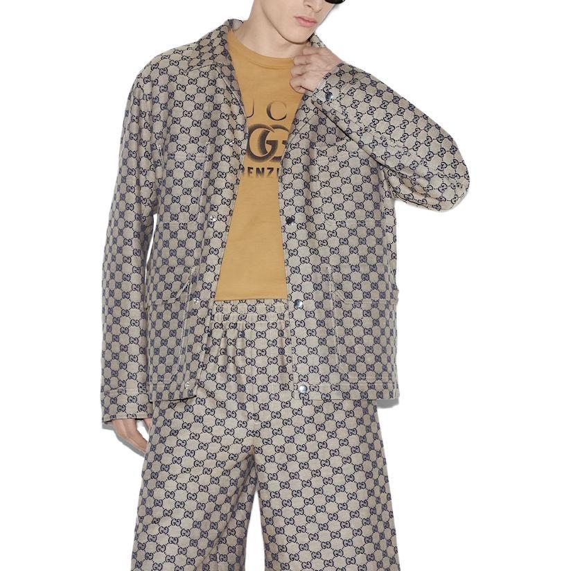 Gucci Футболка мужская светло-коричневая 785345-XJGKJ-2420