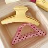 Yellow Hair Claw Clip Polka Dot Hairpin New Hollow Hair Clip  Headdress