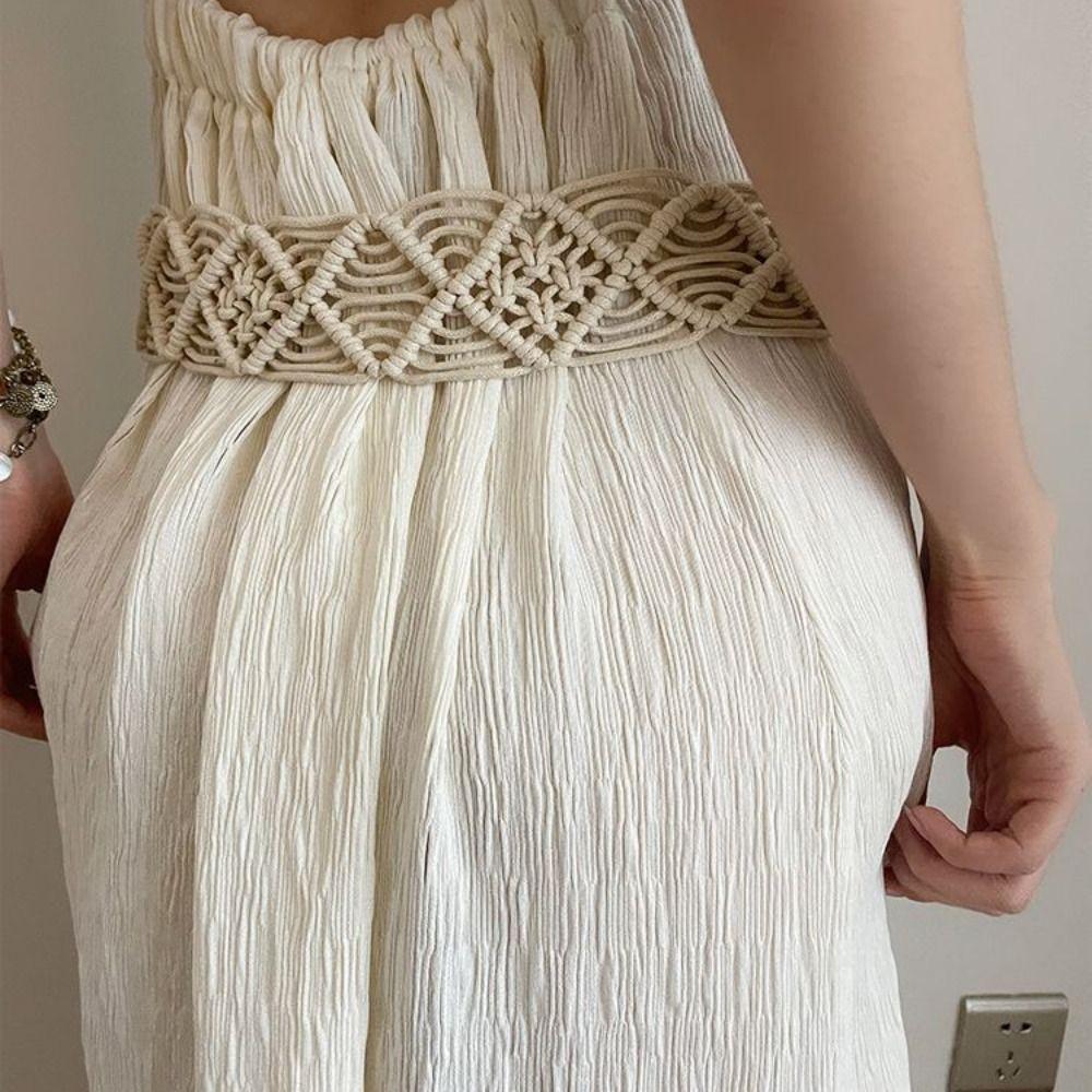 Waistband Ethnic Style Belt Hollow Tassel Waist Chain Simple Bohemian Belt Dress Decoration