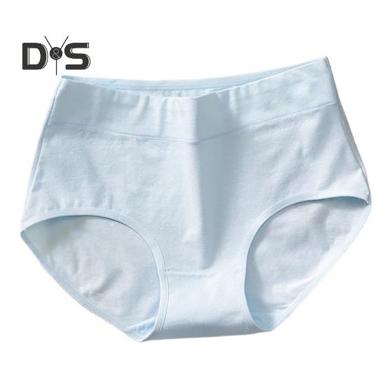 Женские трусы с высокой талией, приподнятые, эластичные, однотонные, мягкие, дышащие, антисептические, влагоотводящие, женские трусики-брифы