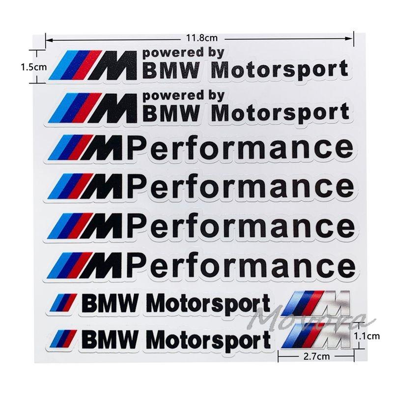 YGIE8 Car Decoration Strip Trunk Relief Stickers Decals For Bmw M Power Performance E28 E30 E34 E36 E46 E60 E90 F84 F87 X1 X3 X5 X6