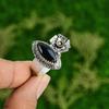 Gift For Her 925 Silver Natural Pietersite Gemstone Promise Flower Ring Size 9