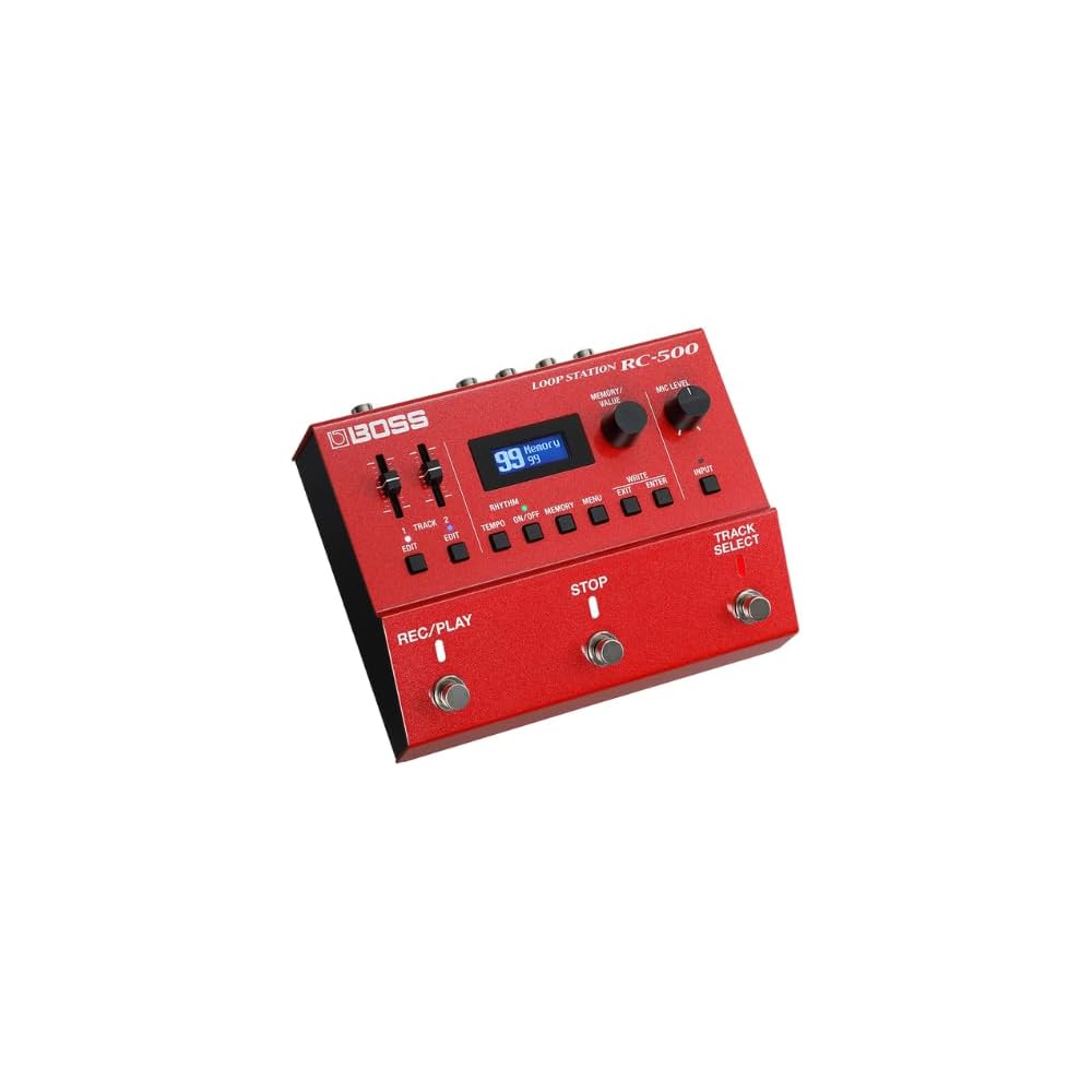 BOSS RC-500 Loop Station 2-Track Recorder 13 Hours Recording Backlit LCD XLR Input Stereo Compatible