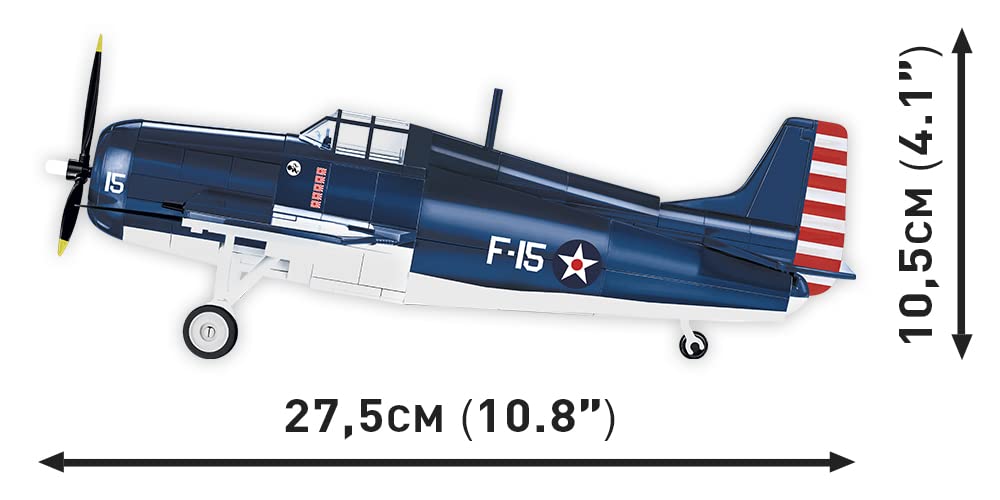 COBI Историческая коллекция F4F Wildcat масштаб #5731 (Армия США) 1/32