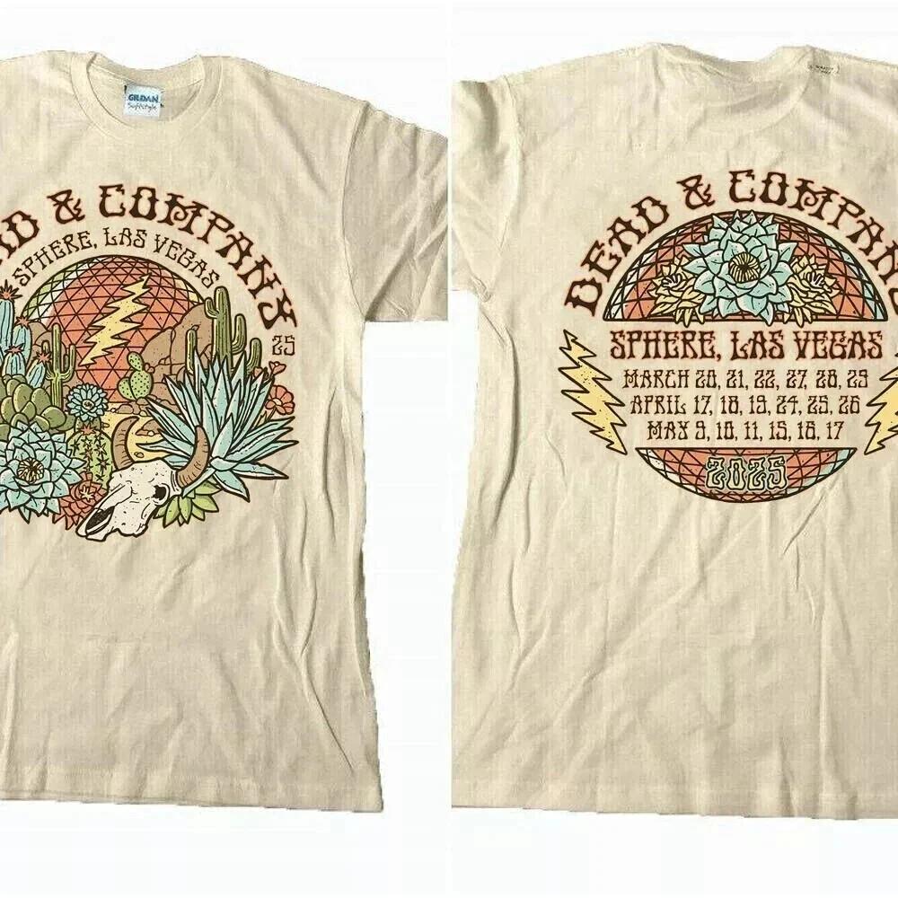 Dead And Company 2025 Tour Shirt Double Sided Sphere Vegas Tee S-4XL Unisex T-Shirt