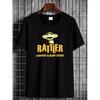 Мужская и женская графическая футболка Rattler Cider - Черная с принтом зеленой бутылки сидра и змеи, Дышащая мягкая ткань, Свободный крой, Короткий рукав, Круглый вырез
