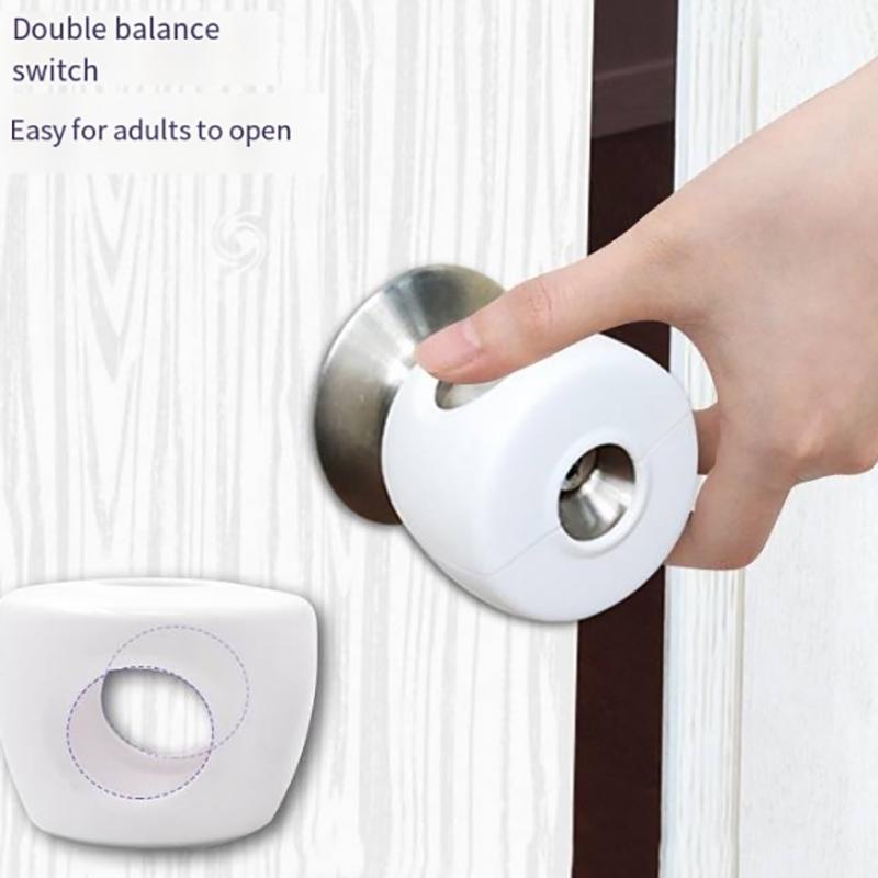 Круглые дверные ручки пылезащитные чехлы пластиковые домашние дверные ручки защитные бамперы стопоры для защиты детей и младенцев