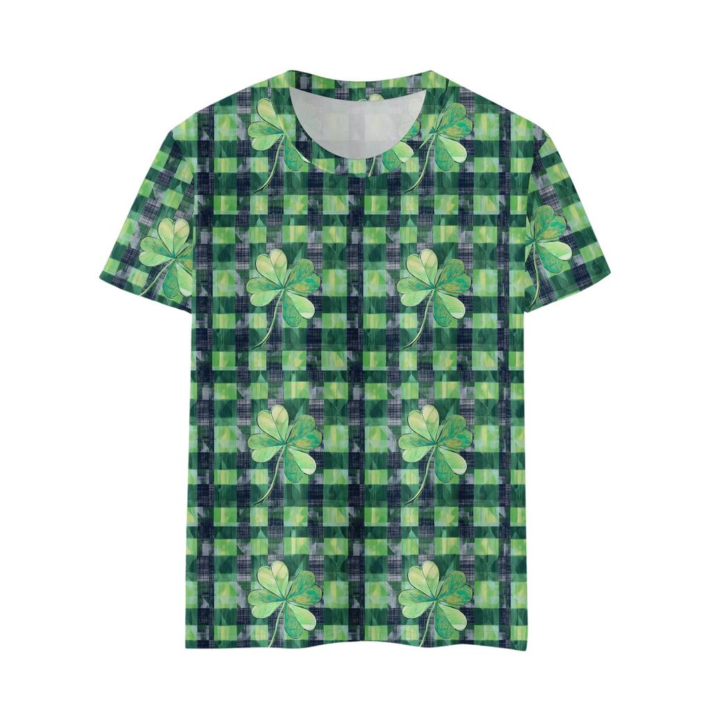 Women's T Shirt Tee Print Short Sleeve Daily Weekend Fashion Basic Regular Top  St. Patrick's Day