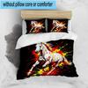 Ethereal Horse In Storm 3pcs Bedding,Including 1pc Duvet Cover And 2pcs Pillowcases Perfect for Christmas,Ideal for Bedroom, Dormitory
