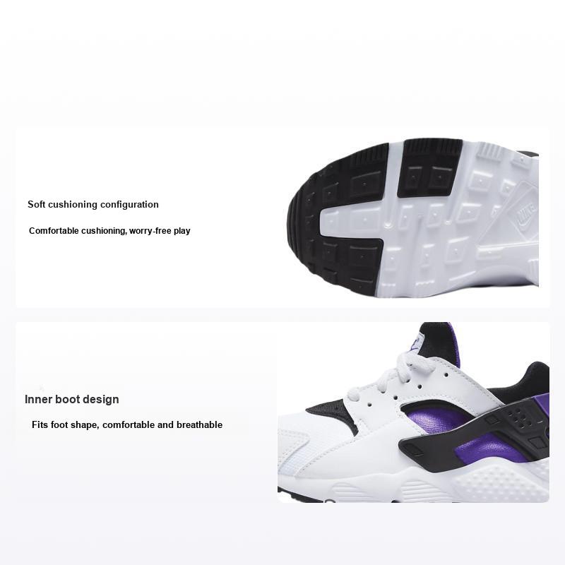 Nike Кроссовки Huarache Run PS Purple Punch Kids Белый Черный 704949-117