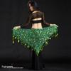 Mermaid Hip Scarf & Waist Chain Belly Dance Costume with Cymbals Triangle Shawl