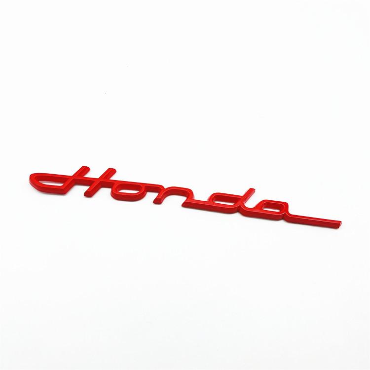 1pcs 3D ABS For HONDA civic car letter Emblem Fender side Rear tail trunk badge sticker Decal styling auto Accessories