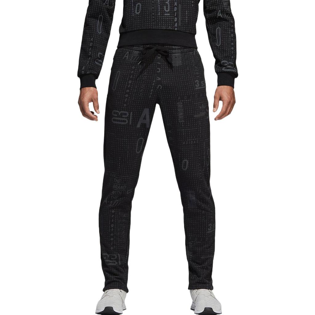 adidas Повседневные спортивные штаны Originals с принтом логотипа-трилистника, мужские, черные BS2065