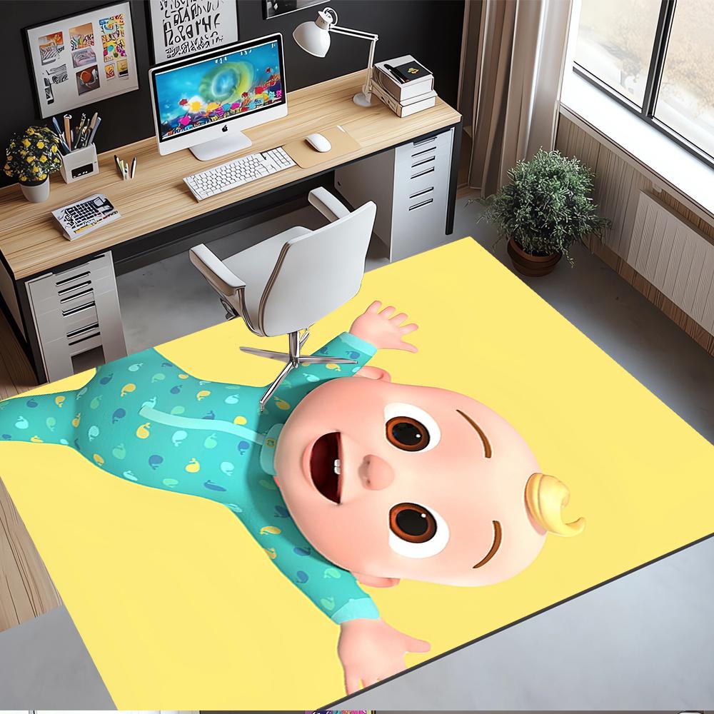 Cocomelon Printed Carpet Rug for Office Chair Living Room Bedroom Kitchen Room Decor Gifts