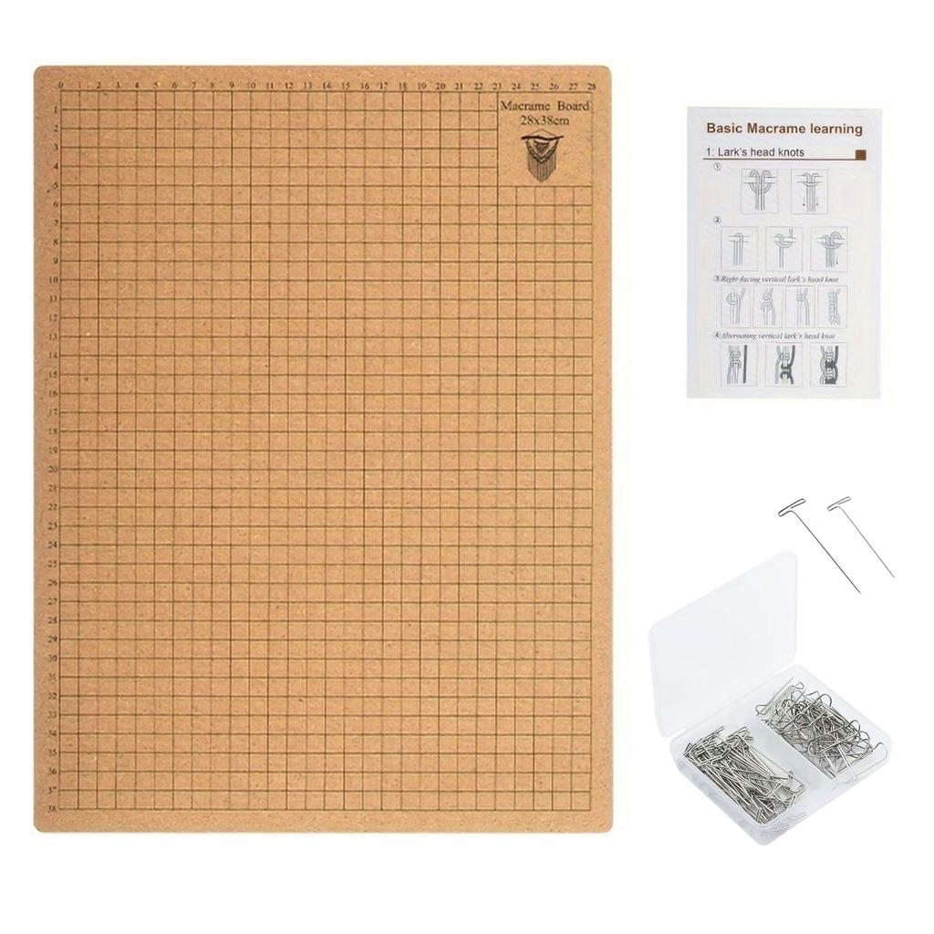 Double Sided Board Kit Handy Project Reversible Board Reusable Braiding Mat Weaving Board Lightweight Crafting Mat