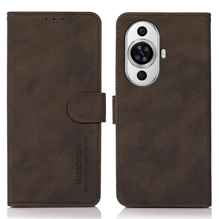 Для Huawei nova 11 Pro / nova 11 Ultra текстурированный чехол-кошелек из искусственной кожи с подставкой для телефона