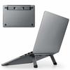 Elecom Laptop Stand, Foldable, Mountable, Lightweight, Compact, Compatible with 13.3-15.6 Inch Laptops, Aluminum, Folded Size: Width 240 X Depth 35 X