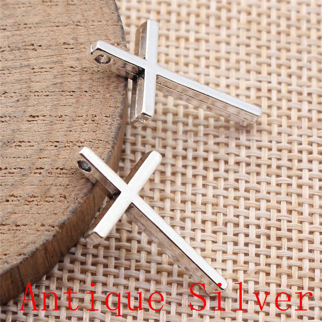 Heart Cross Shaped Charms Pendant For Bracelet Necklace Jewelry Making Craft Findings