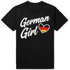 Смешная Германия Смешной Флаг Deutschland Немецкая Девушка Футболки Мужские Женские Мода Повседневная Футболка 100% Хлопок Свободная Оверсайз Футболка