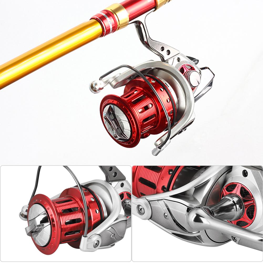 Large Metal Light Line Cup Sea Pole Spinning Reel Wheel with 18 Shaft Folded HandleTS8000