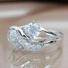 Angel Wings Imitation Zircon Diamond Ring - Fashionable European & American Style Jewelry