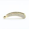 Korea Classic Headwear Banana Crystal Rhinestone Hair Clip Claw Barrette Hairpin Hair Accessories