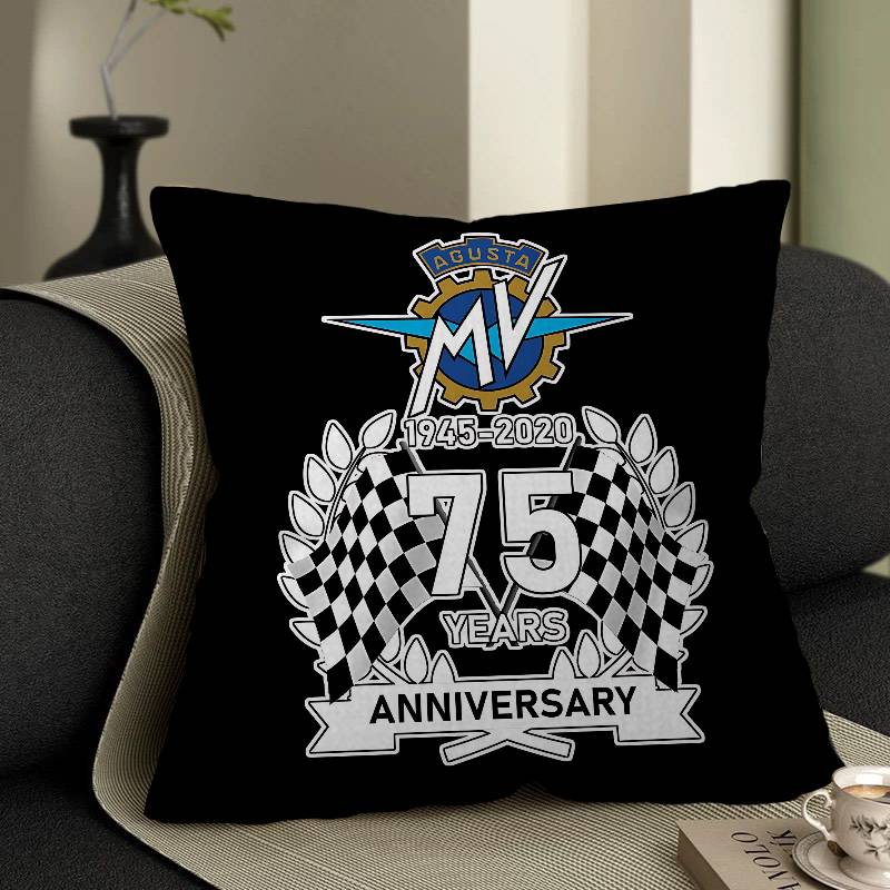M-Mv Agusta Cushion Cover Car Throw Pillow Case For Sofa Car Christmas Gift 40X40Cm 45X45Cm