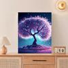 Frame Painting By Numbers For Adults Purple Tree Scenery Coloring With Numbers Starter Kits For Home Wall Art Diy Gift 40x50