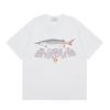 Casablanca Print T-Shirt Men Women Loose Fit Short Sleeve Casual Top