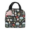 Lunch Bags for Women Kids Doctors Nursing Nurse Thermal Cooler Waterproof Work Oxford Tote Handbags