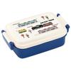 Skater Lunch Single Domed Design with a Train Made In Japan Kids' Box, Tier, 450ml, Design, Antibacterial, (RBF3ANAG-A)