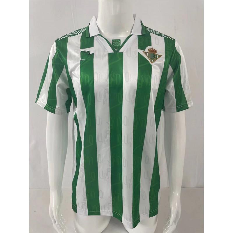 Real Betis 1995-97 Home Retro Soccer Jersey Jarni 17 Finidi 25 Vintage Football Shirt Unisex
