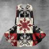 Women's Casual Fashion Christmas Printed Long Sleeve V-Neck Sexy Pocket Dresses